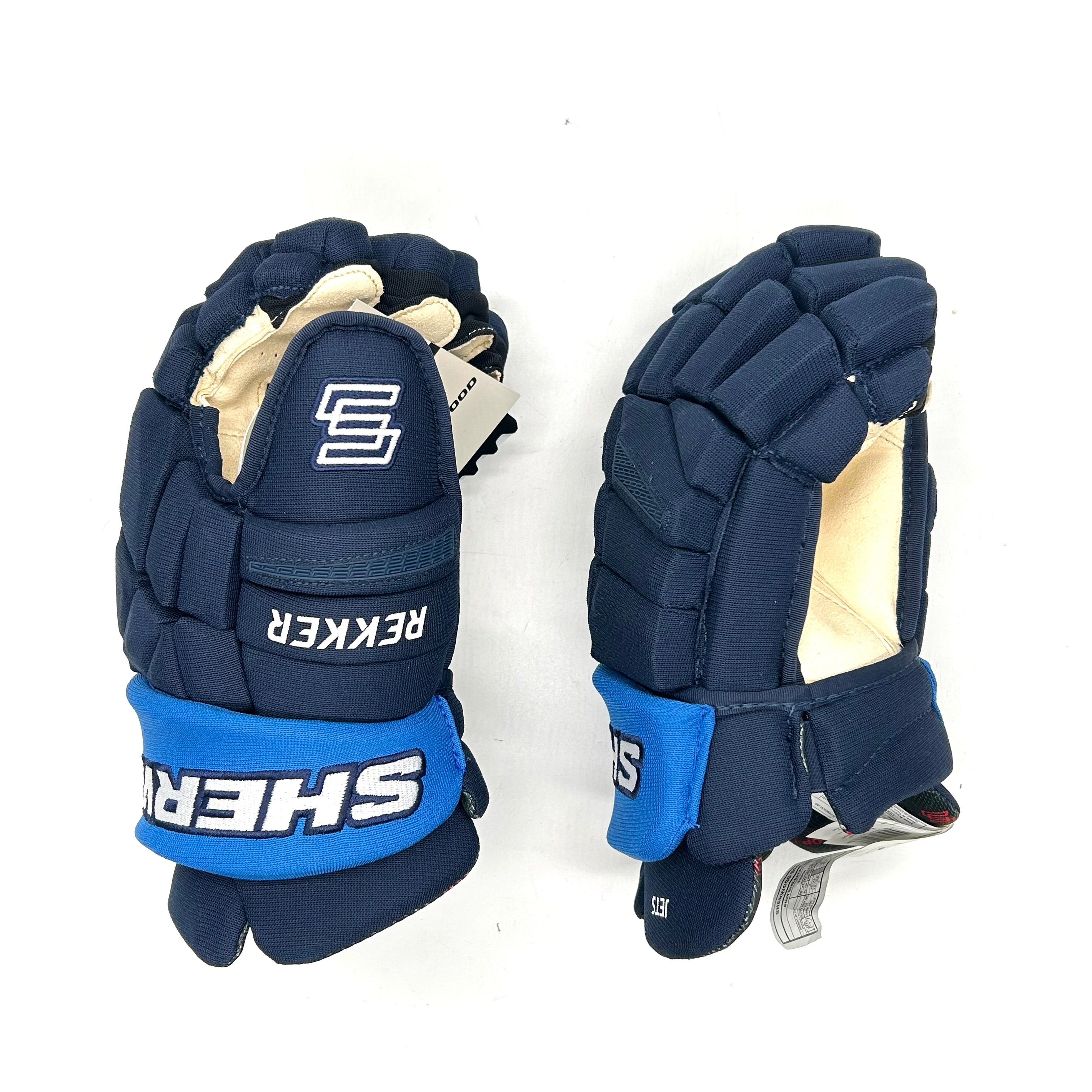 Gant Sherwood Rekker Legend Pro – NHL Pro Stock – Paume Pro – Jets de Winnipeg (bleu marine/bleu)